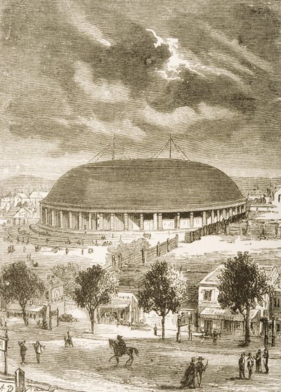 Le Tabernacle Mormon, c.1870, de 